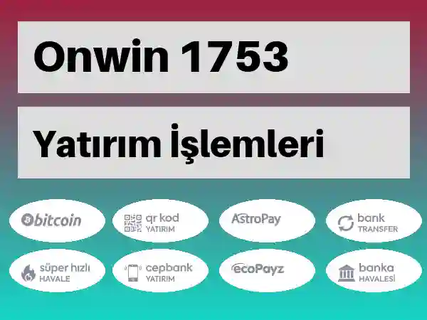 Onwin Mobil Para yatırma ve çekme 1753